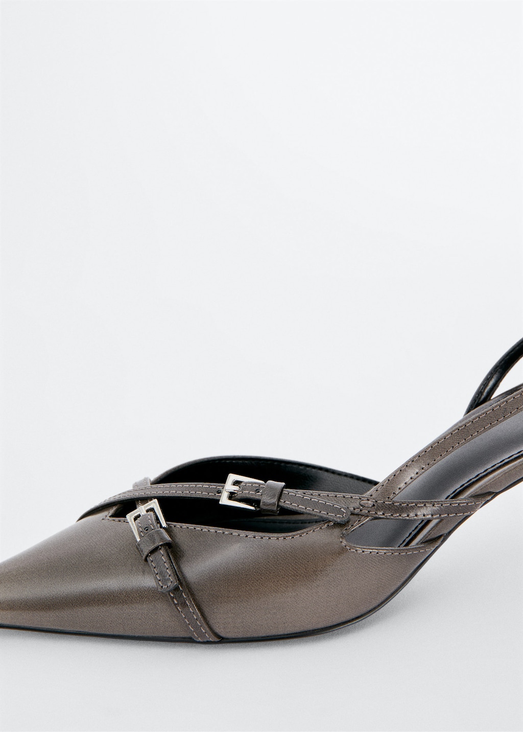 Mango slingback leather clearance shoes