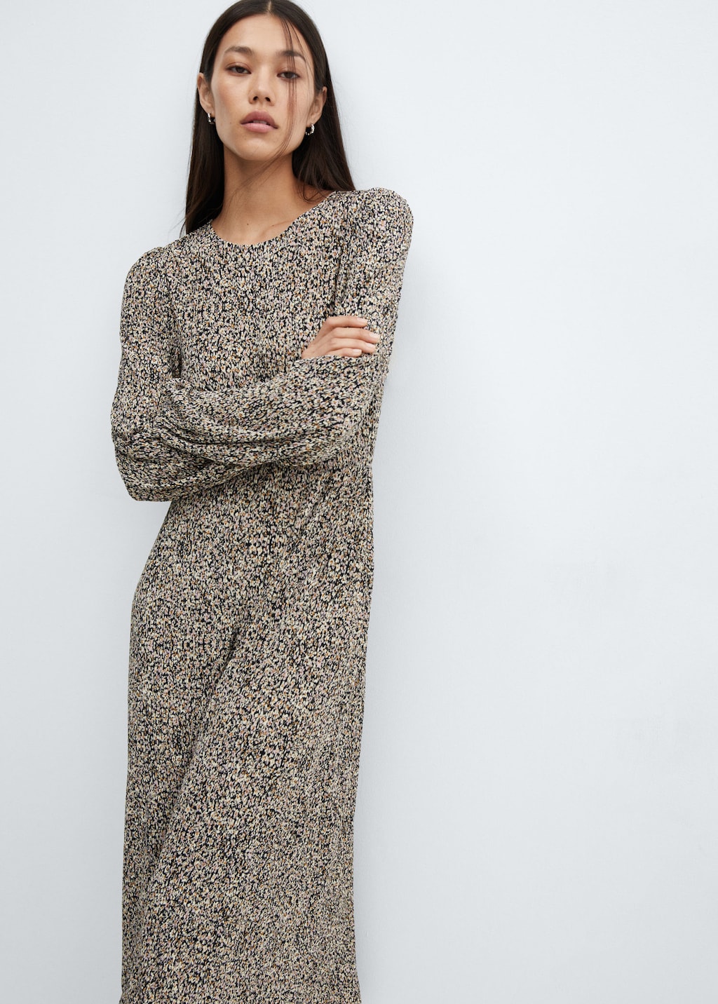 Robe longue imprimée | MANGO