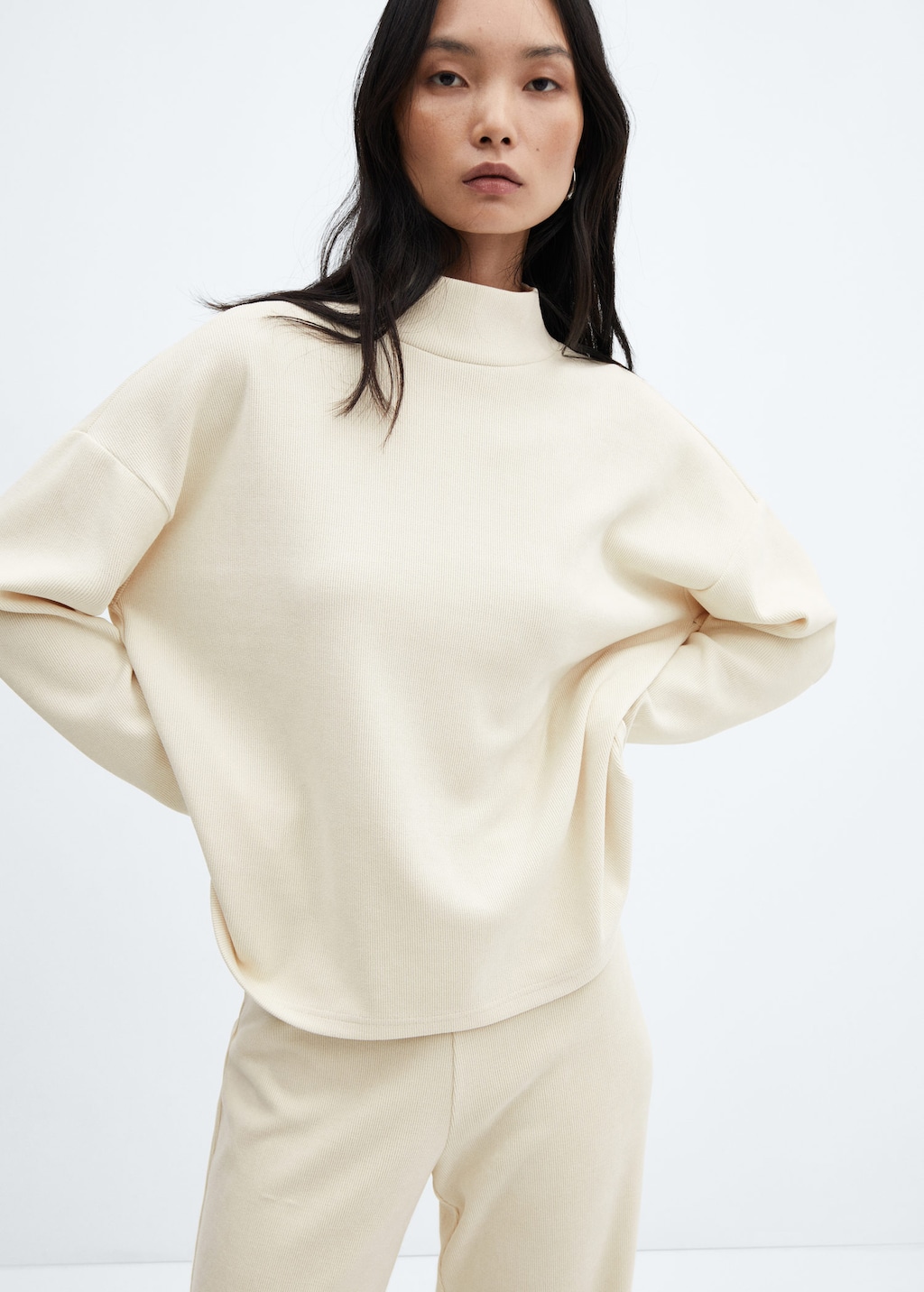 High neck sweatshirt best sale women's
