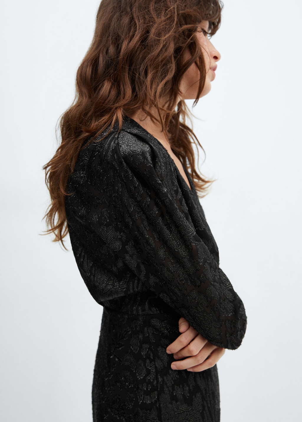Lurex jacquard dress