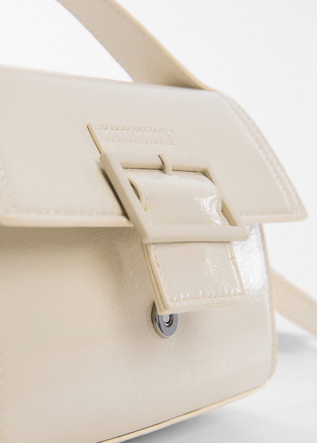 Mango buckled flap bag new arrivals