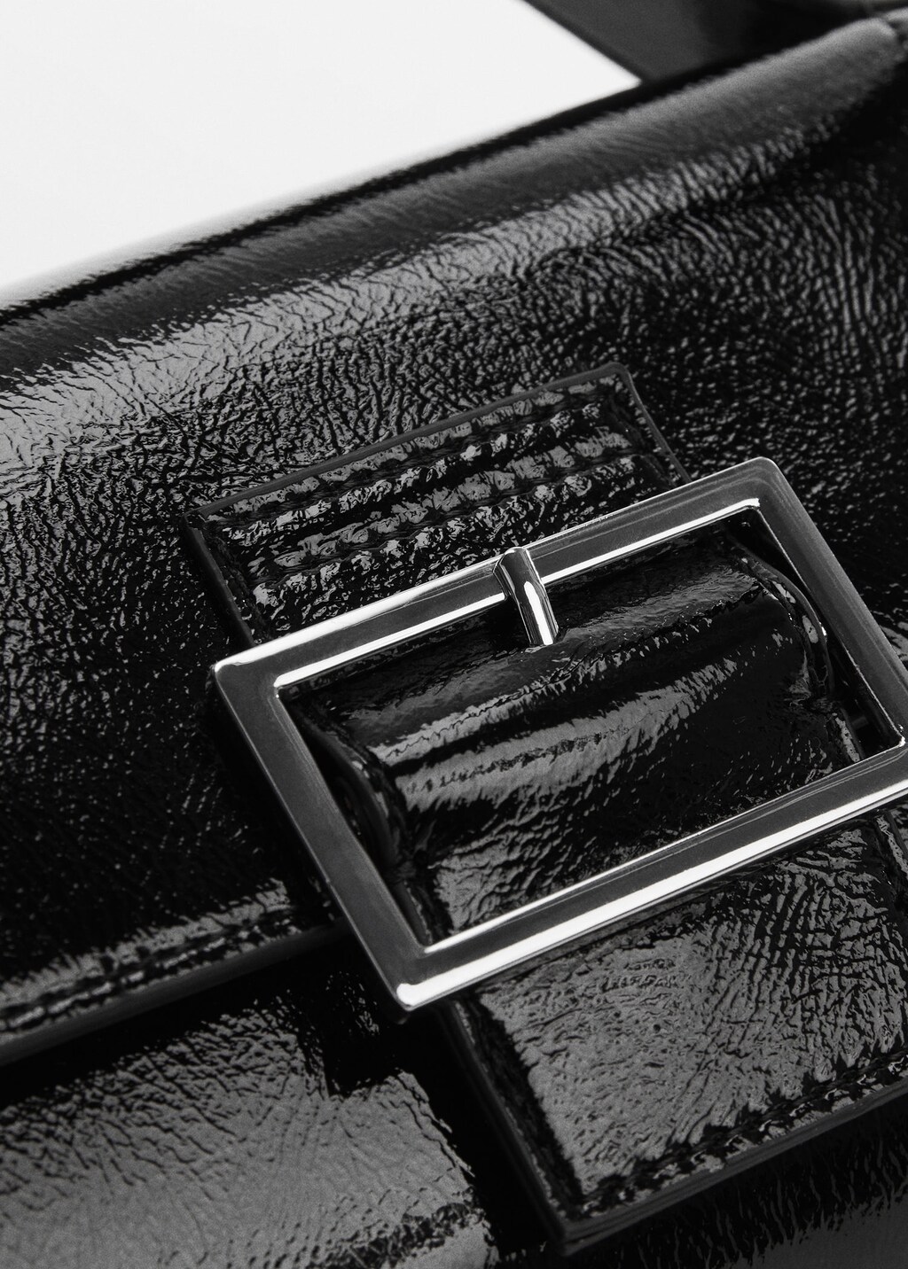 Buckled flap bag