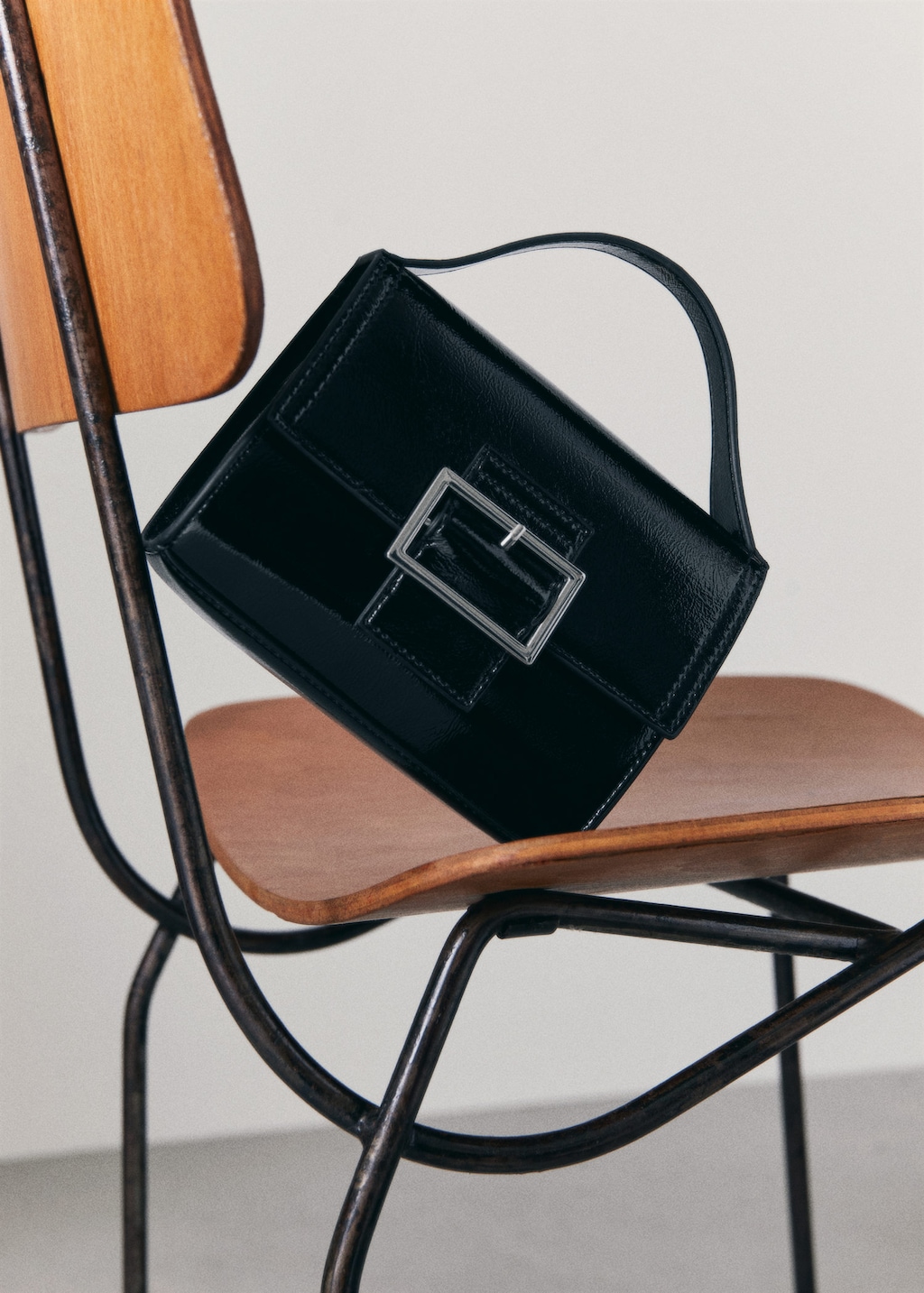 Mango buckled flap bag new arrivals