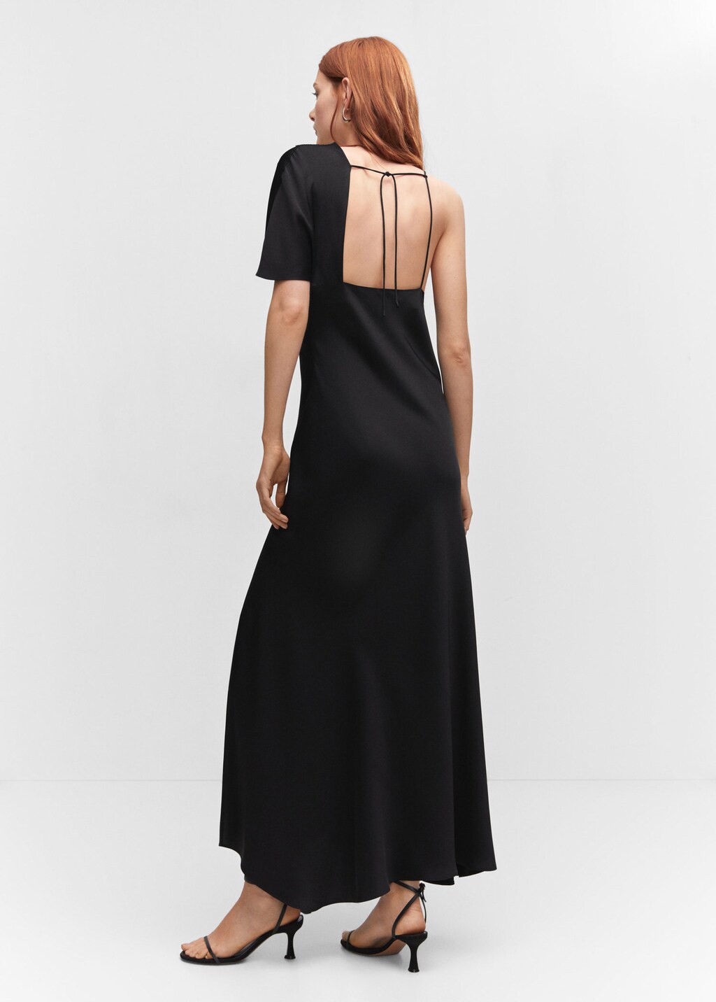 Lingerie dress with asymmetrical sleeves MANGO