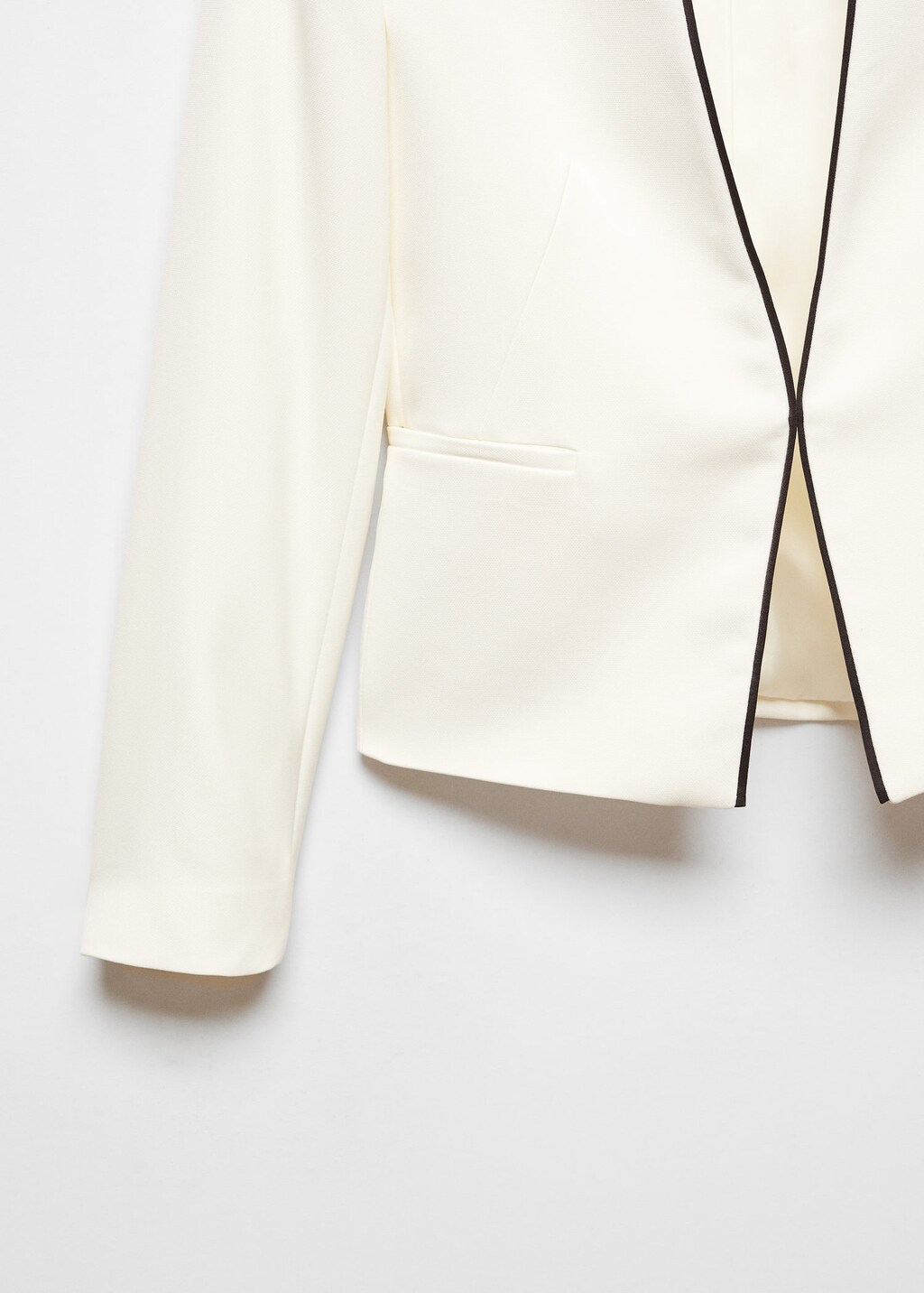 Contrasting trims blazer MANGO