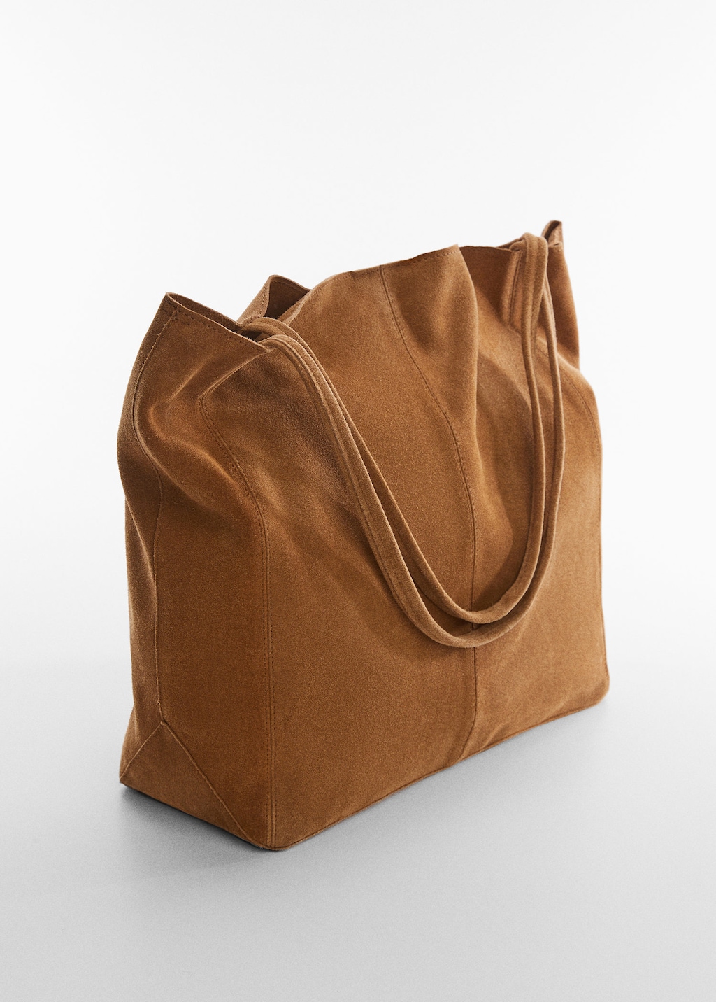 Mango leather shopper bag new arrivals