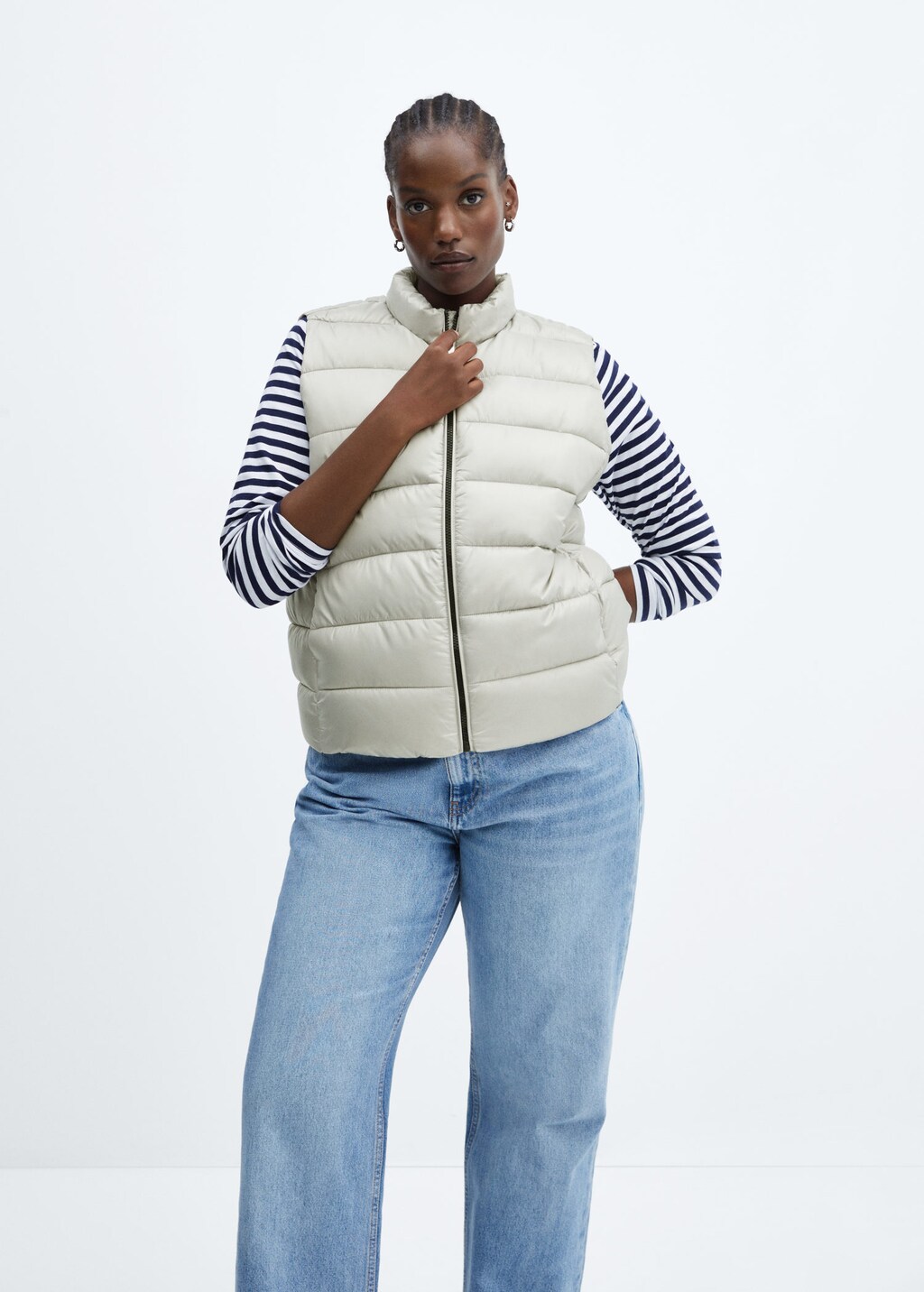 Mango gilet new arrivals