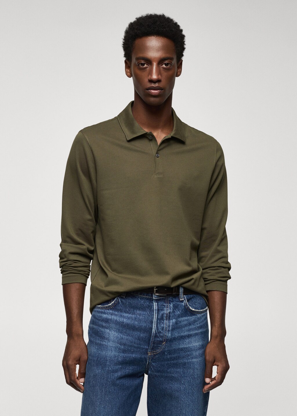 Pastel color polo long cheap sleeves