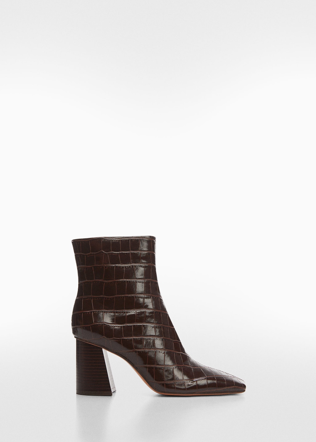 Bottines talon bout carré | MANGO