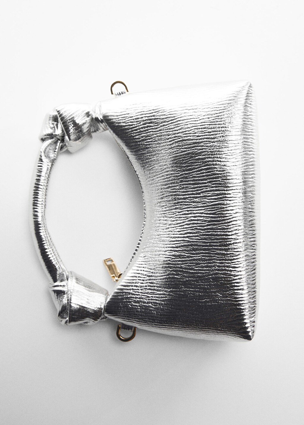 Textured knot handle bag MANGO