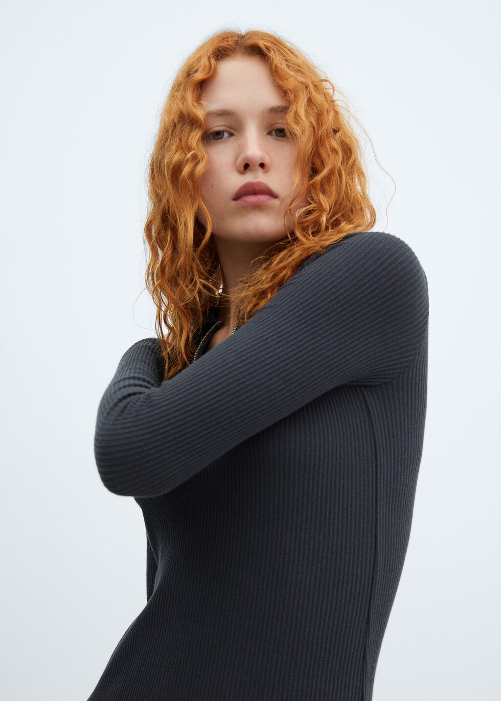 Mango zipped outlet dress