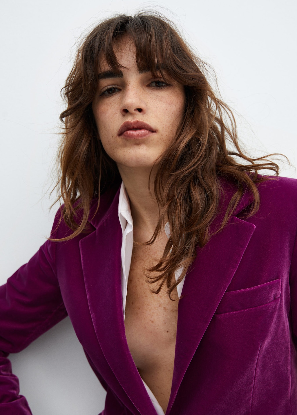 Zara purple velvet clearance blazer