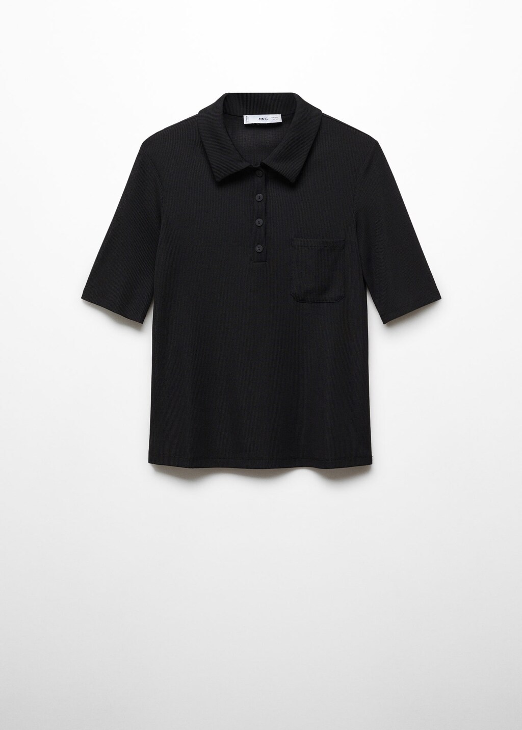 Polo with cheap buttons
