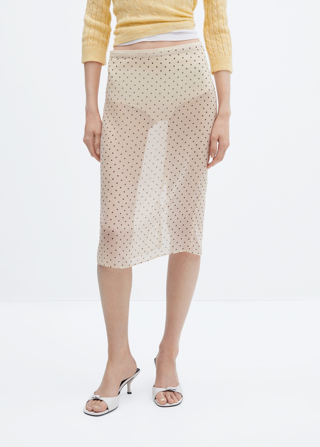 Flowy dot shop skirt