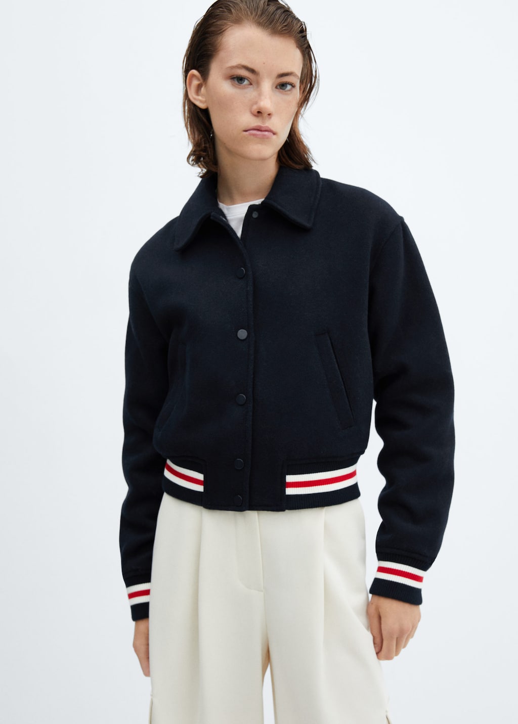 Bomber laine femme sales