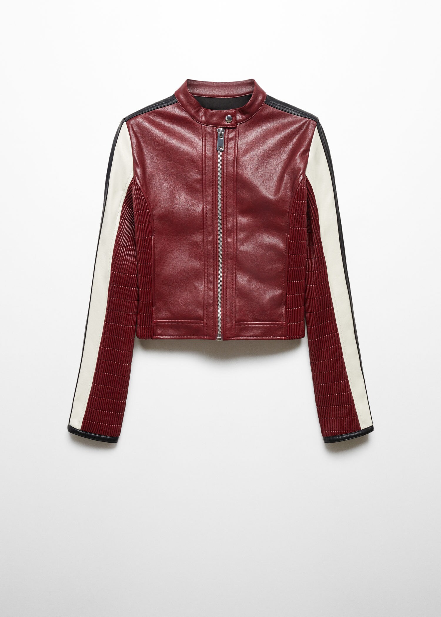 Fauxleather biker jacket MANGO