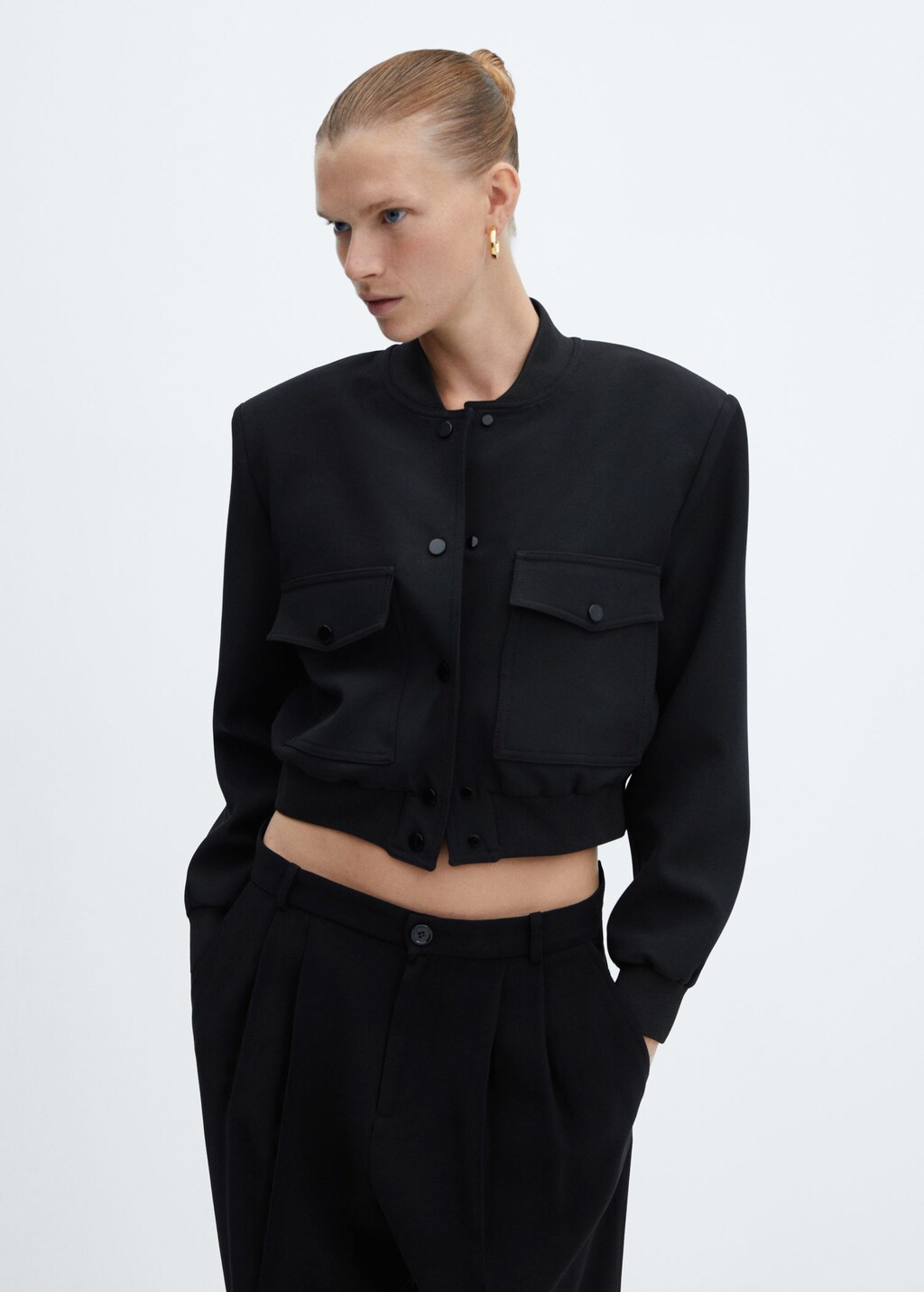 Bomber jacket with shoulder pads | MANGO