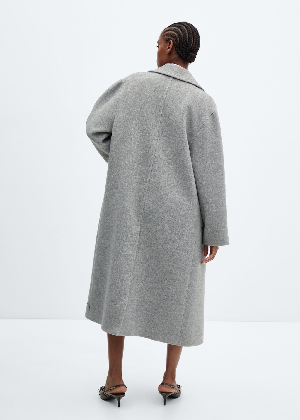 Weekday wool coat in deals grey