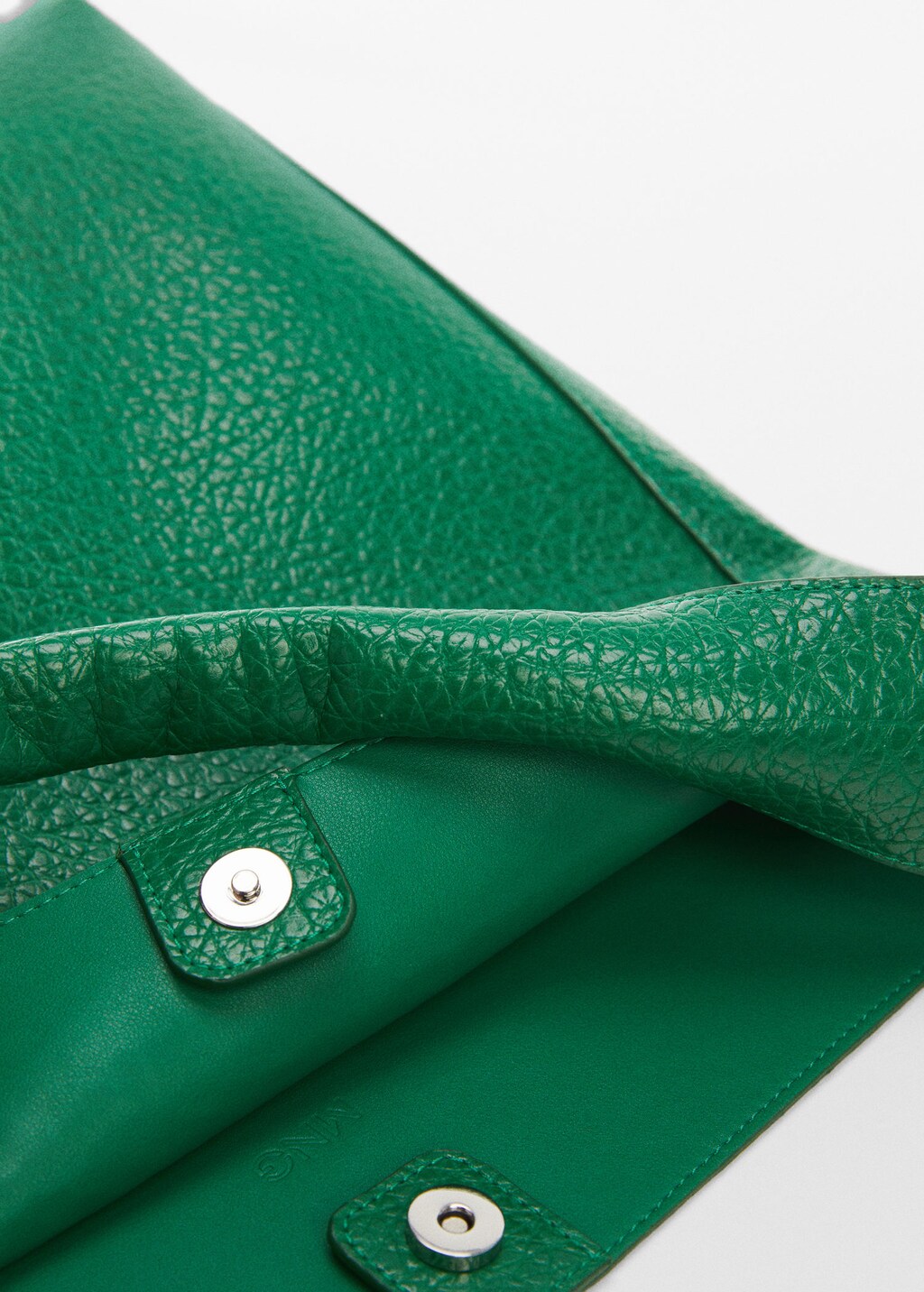 Leather effect shopper bag