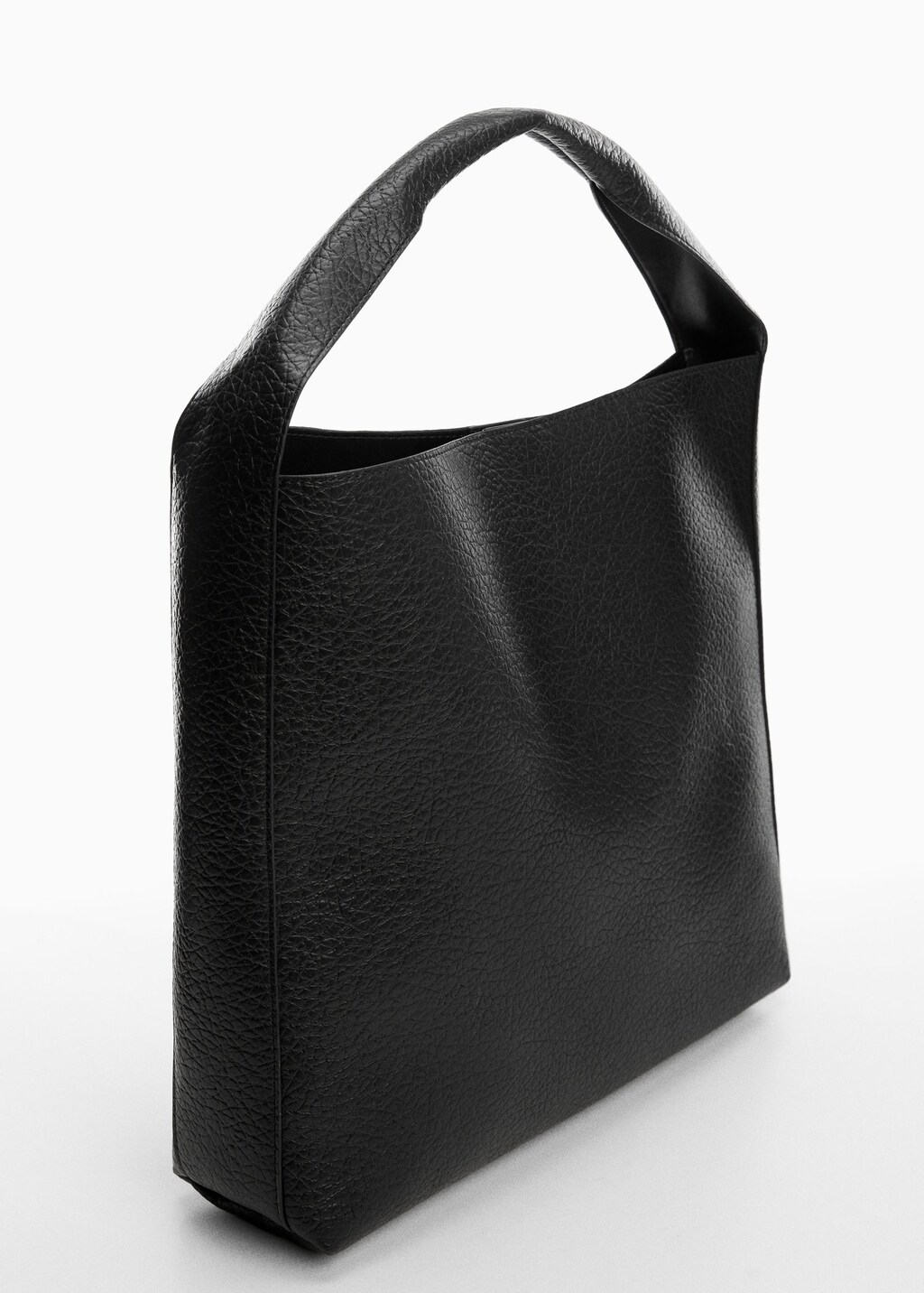 Mango leather effect shopper bag Clearance