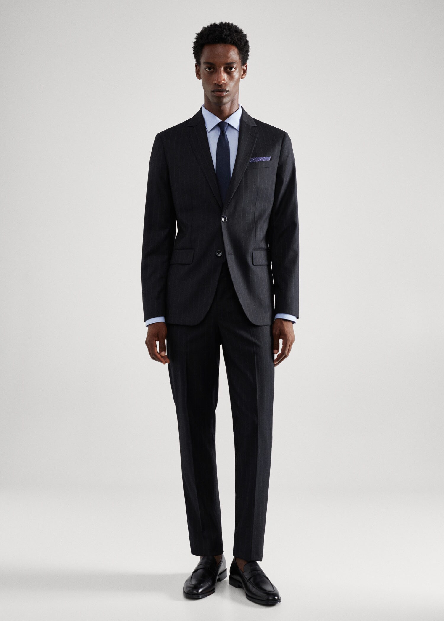 Dobell Black Slim-Fit Tuxedo Trousers with Satin Side Stripe | Dobell