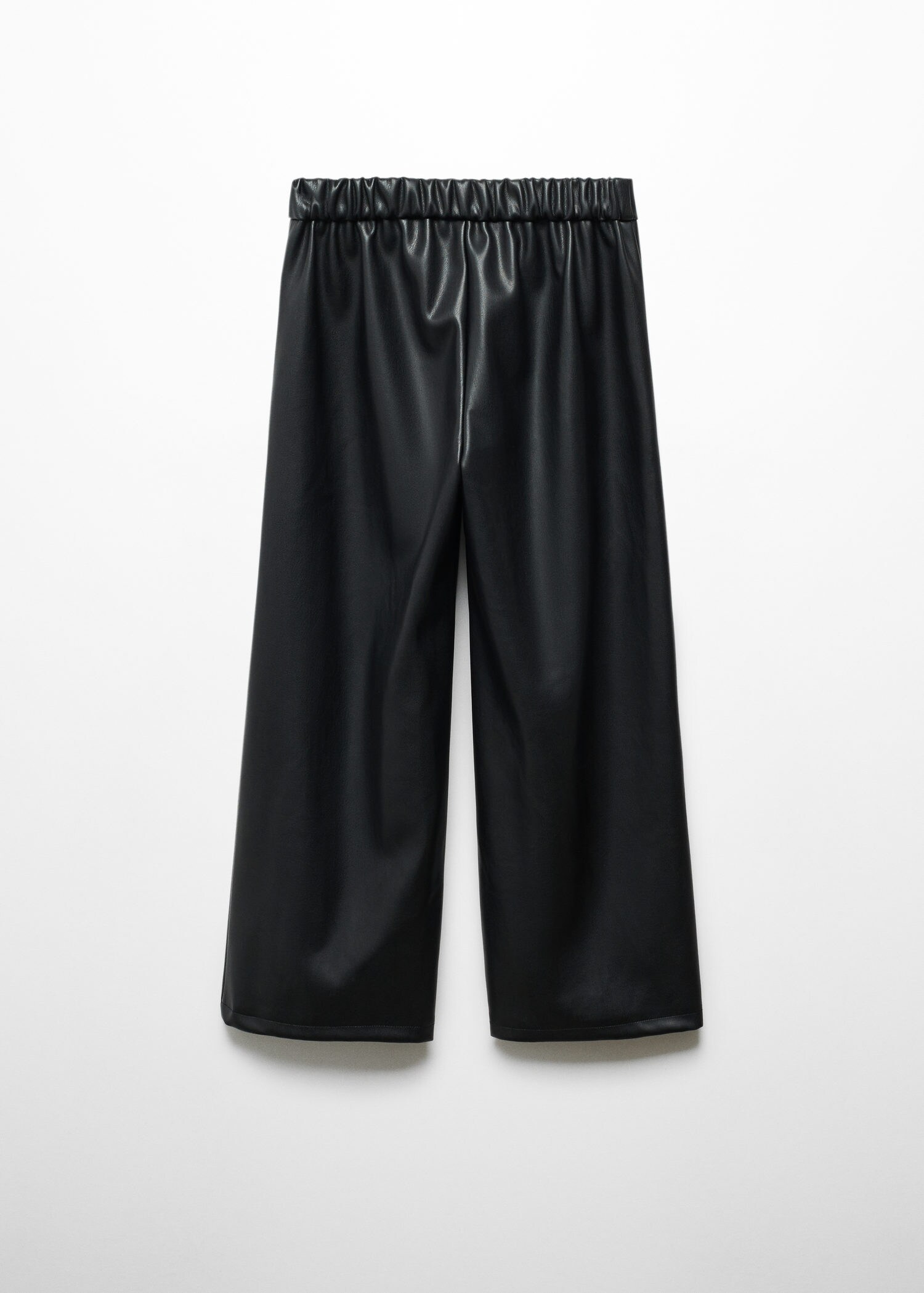 Faux-leather trousers | MANGO