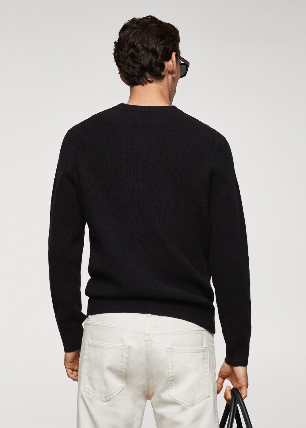 Mango ribbed cheap knit sweater