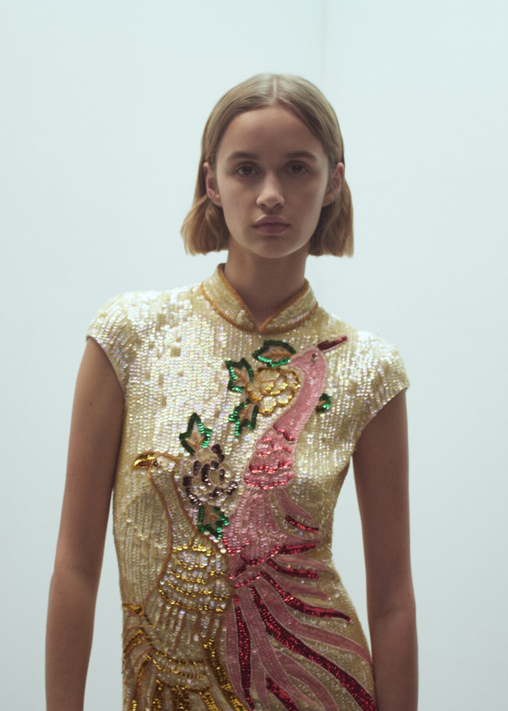 Sequin embroidered clearance