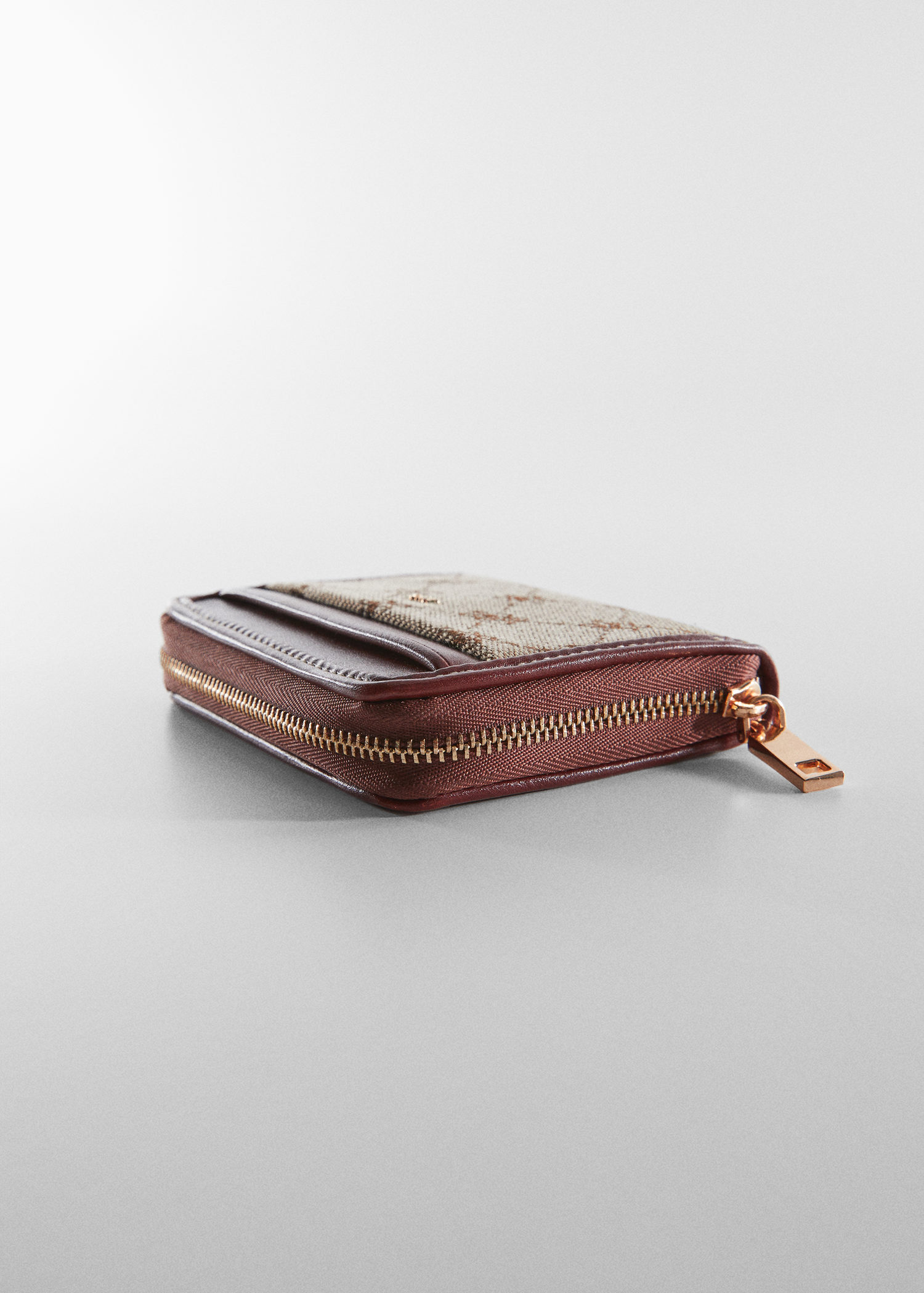 FF Jacquard Bi-Fold Wallet - Marrone