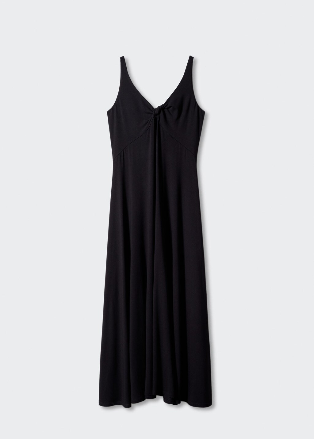 Black spaghetti strap dress with best sale white shirt
