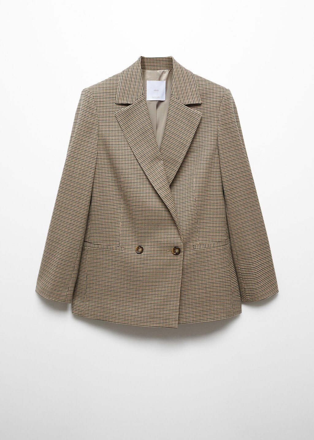 Check structured hotsell blazer mango