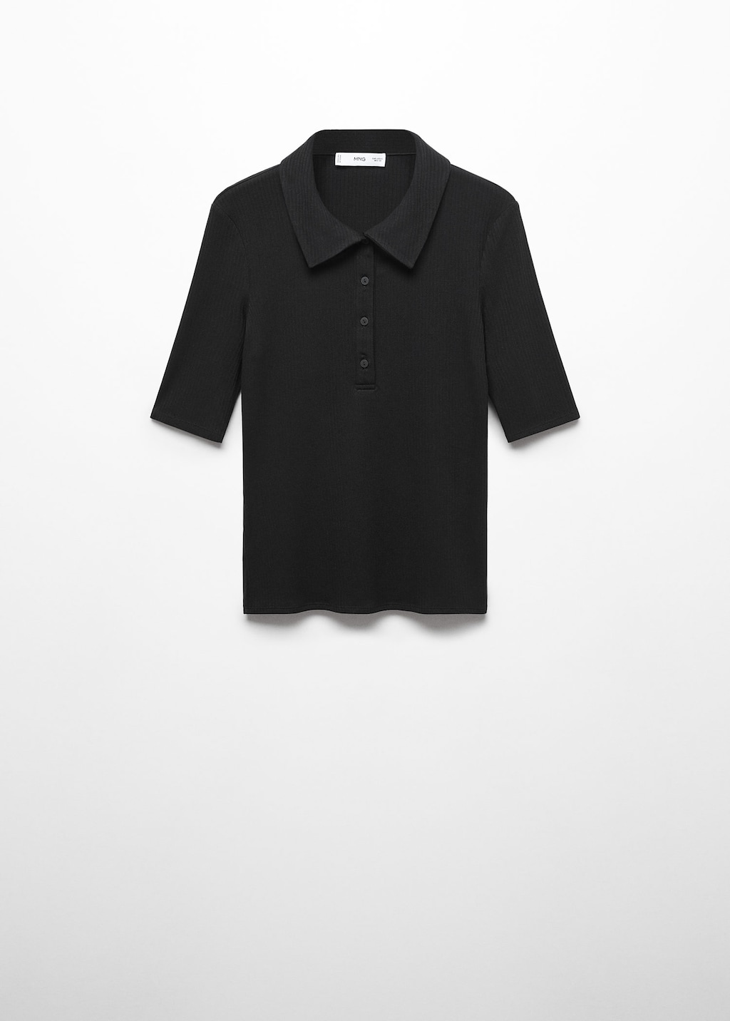 Polo shirt with clearance buttons