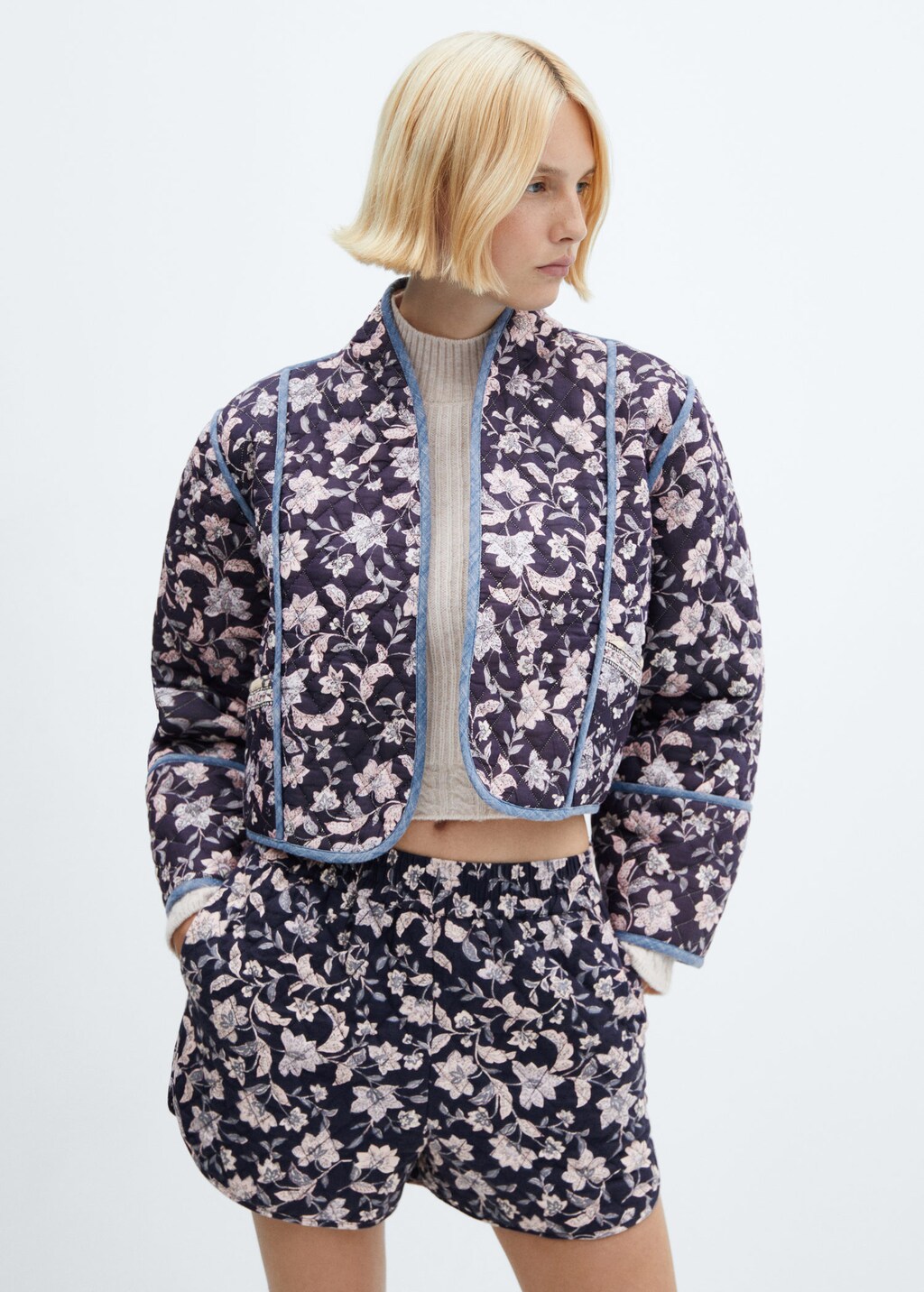 Mango cow shop print jacket