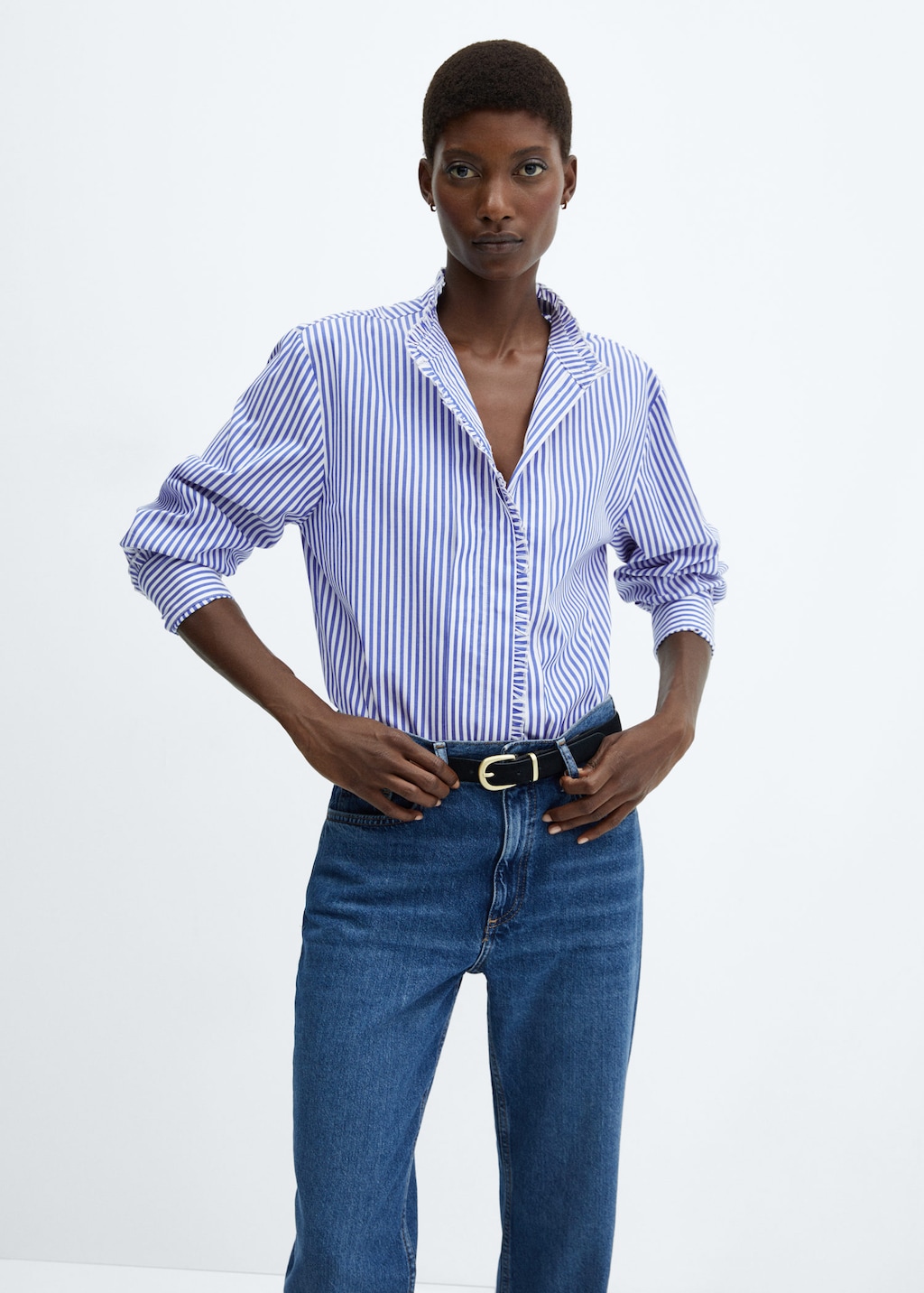 B sicas Camisas de Mujer 2024 Mango Espa a