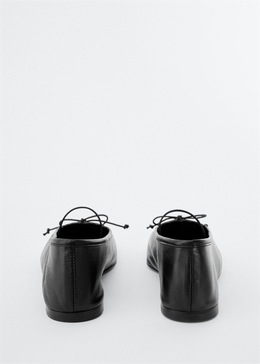Womens black leather shop flat shoes