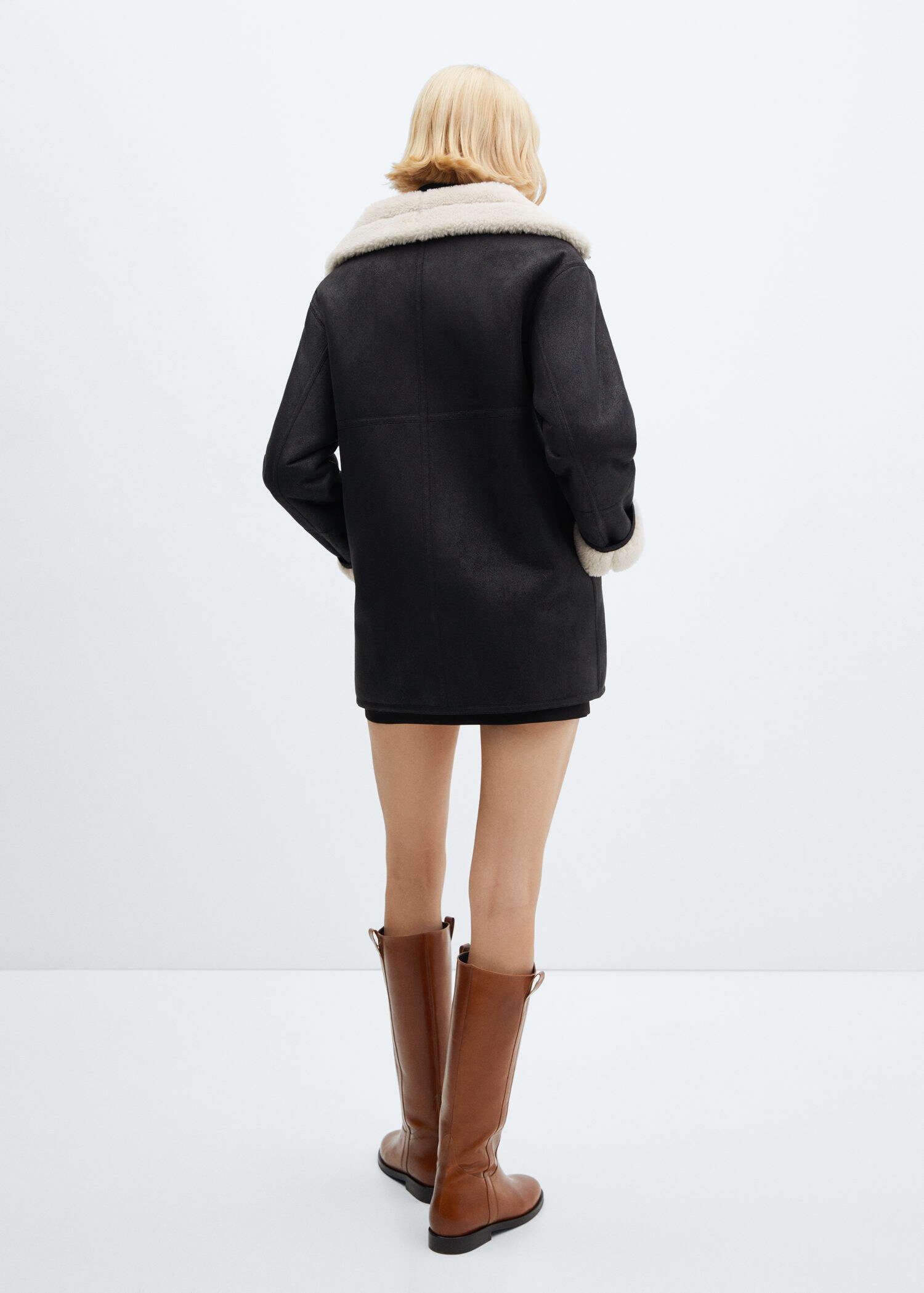 mango double faced coat