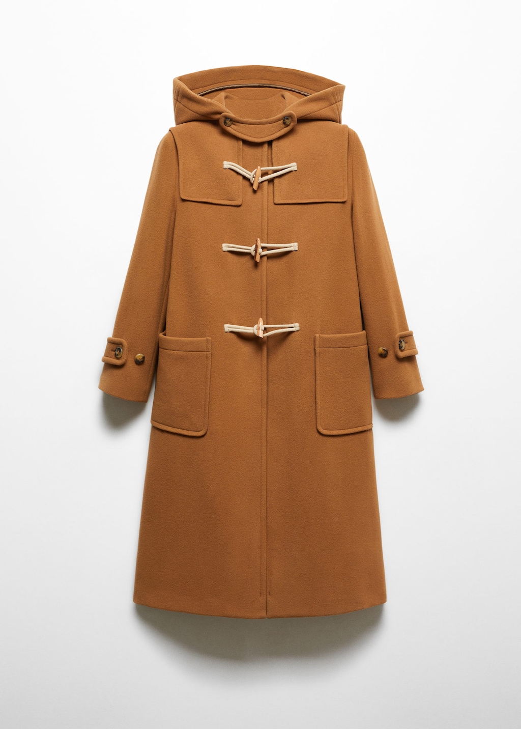 Mango hooded store wool coat