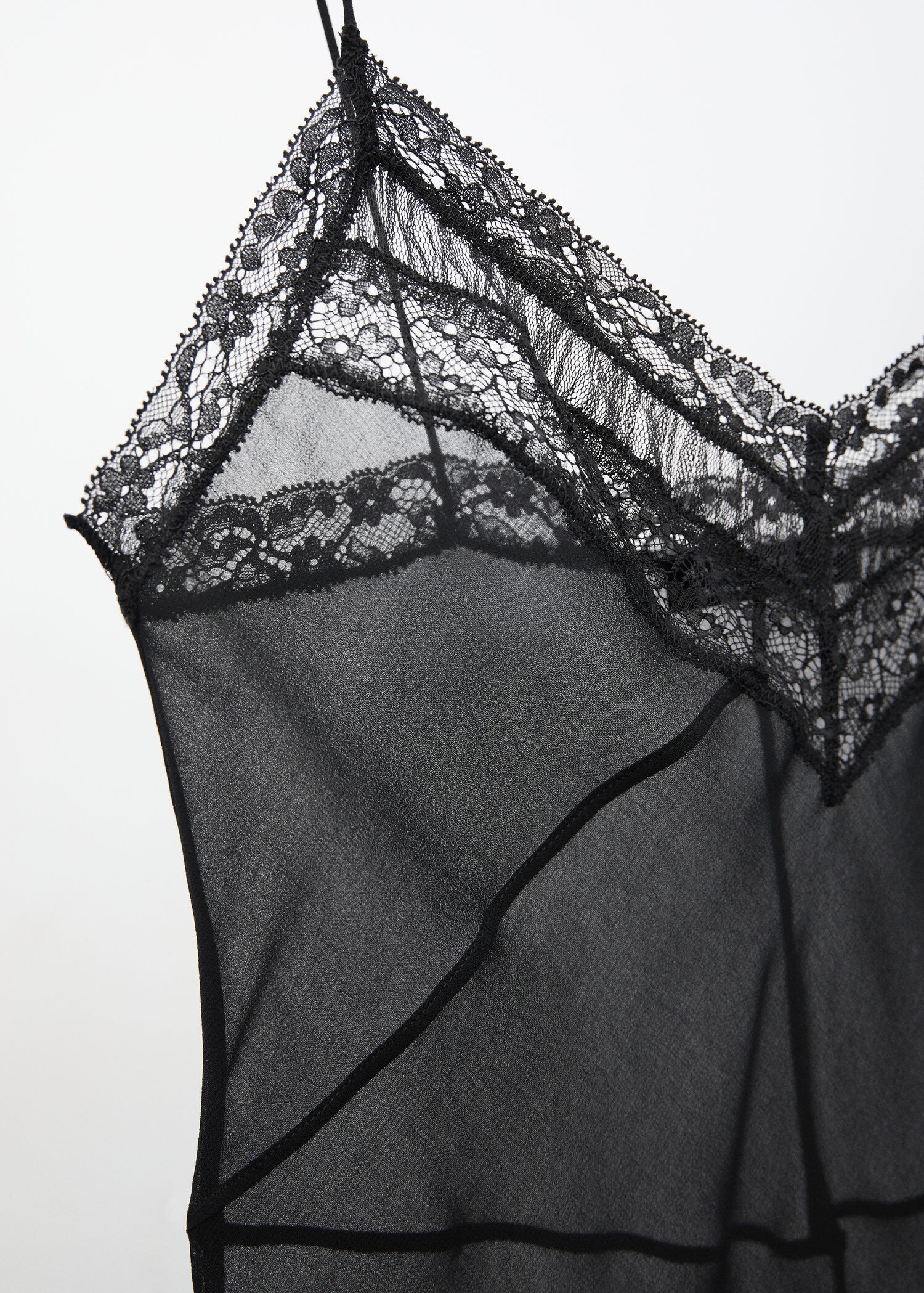 Semi-transparent lingerie dress