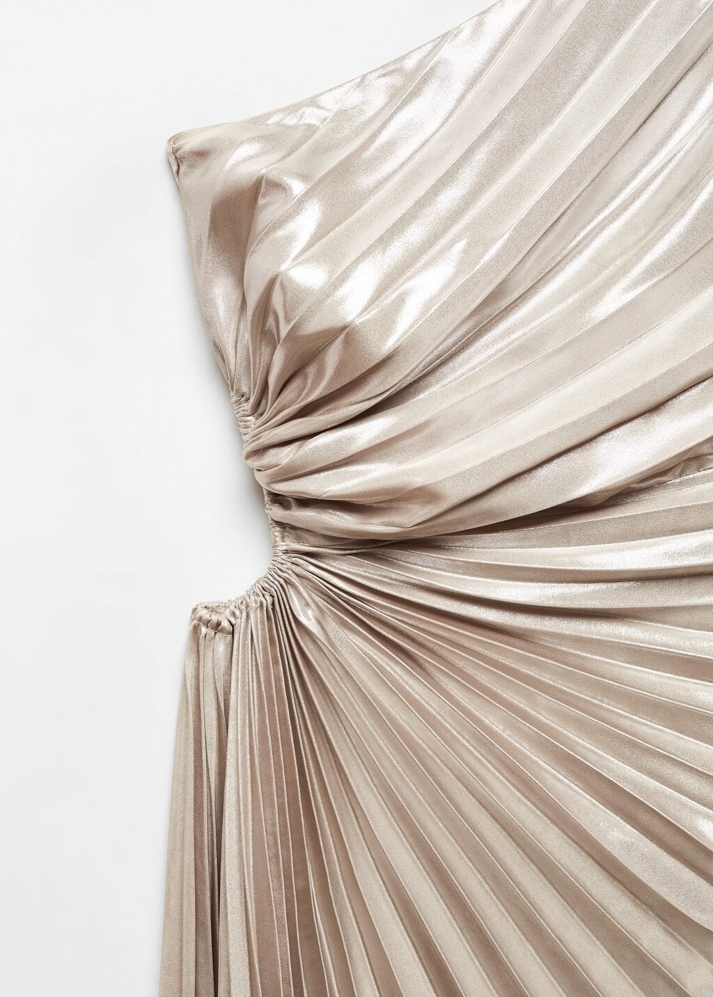 Mango pleated dress top