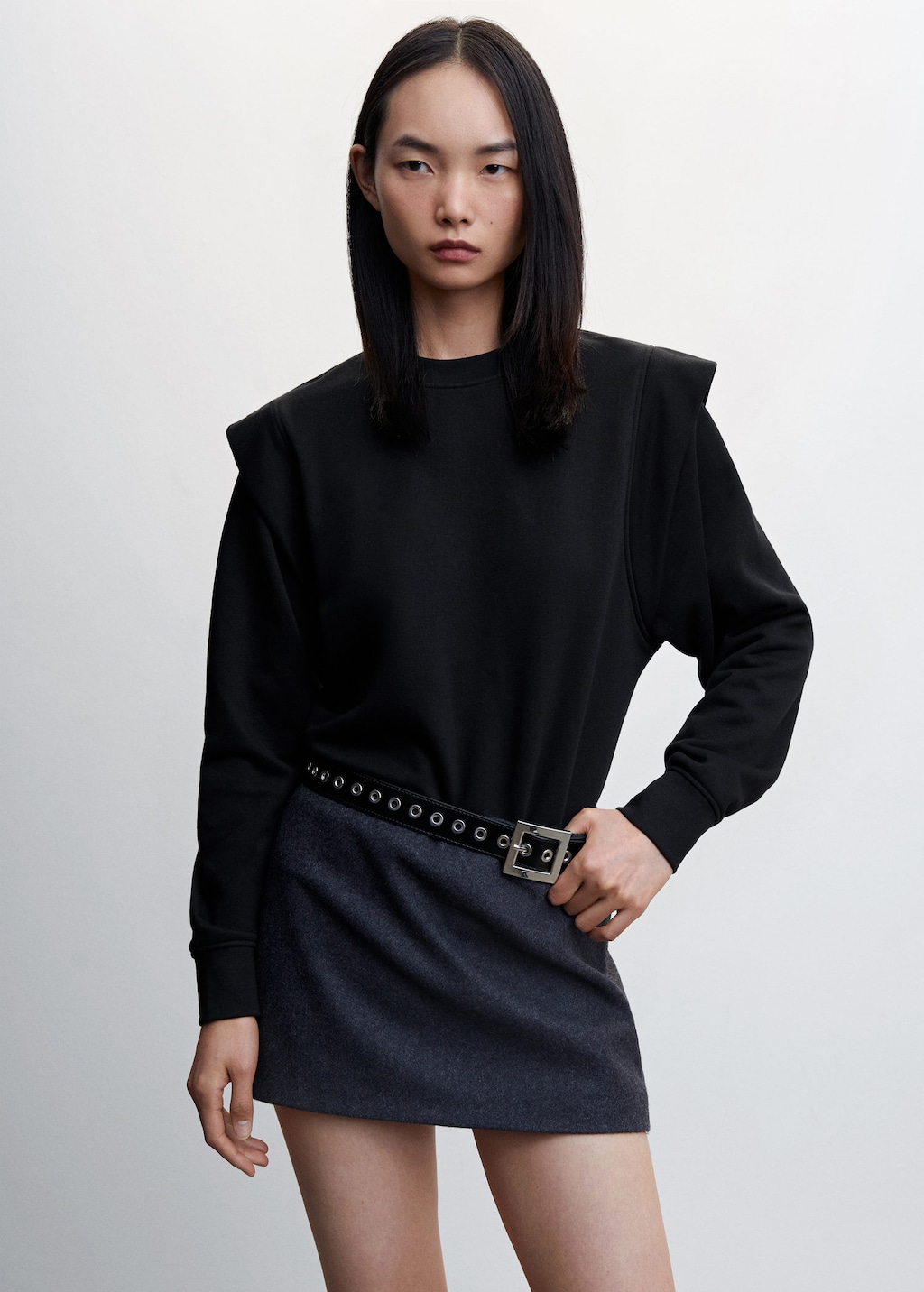 Sudadera hombreras zara sale
