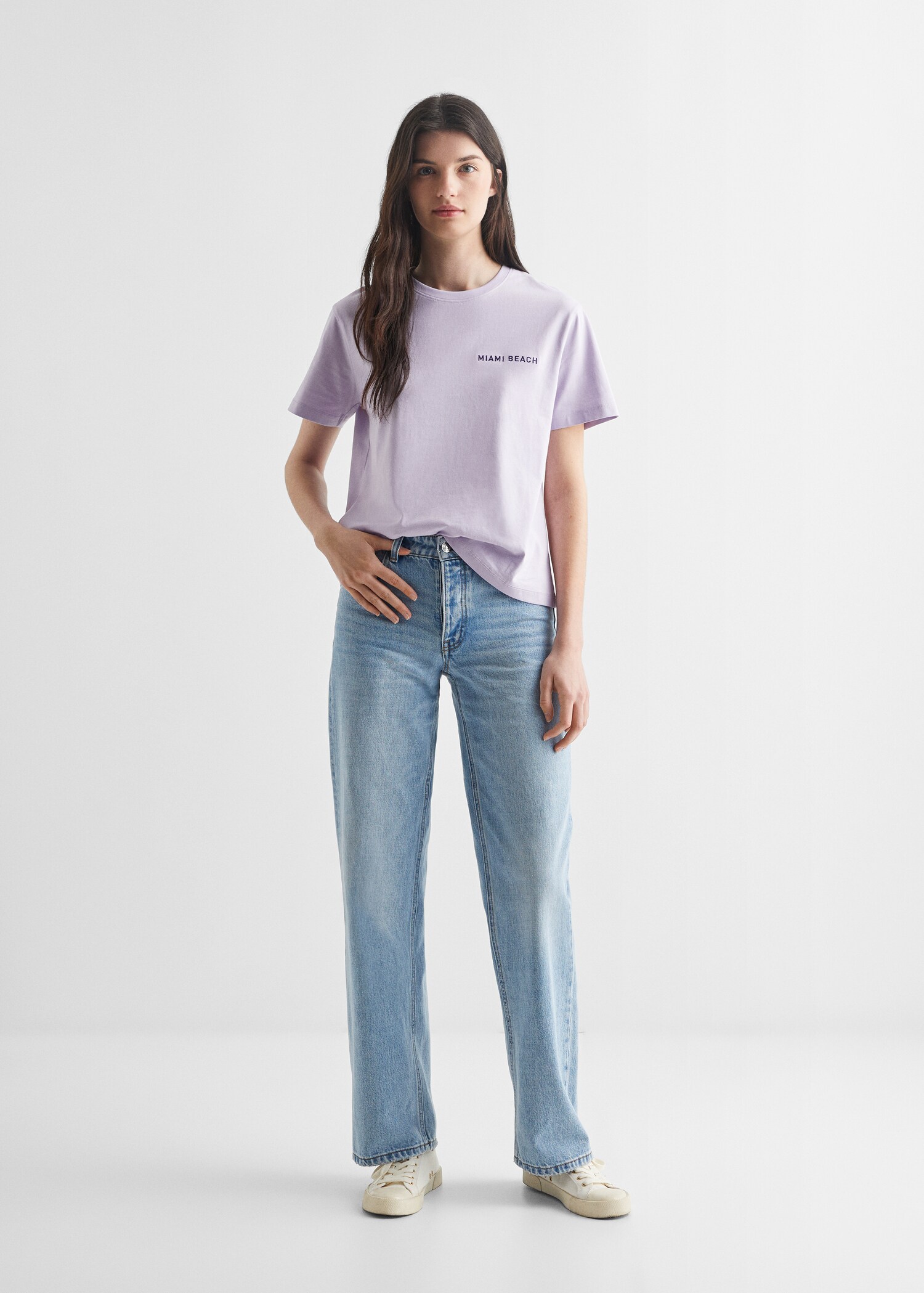 Message cotton T-shirt - General plane