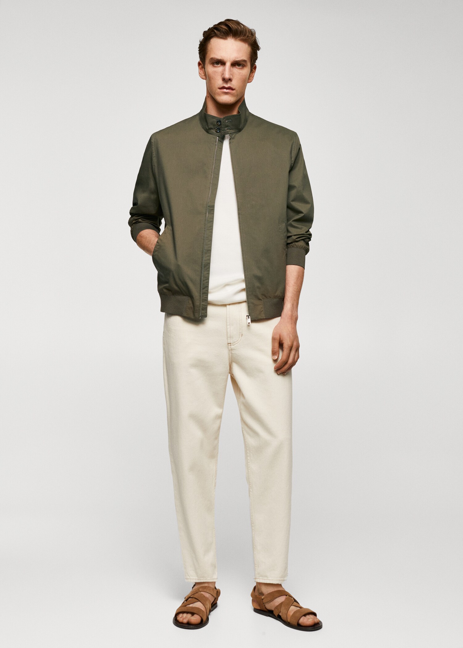 Lightweight fabric bomber jacket - General plane