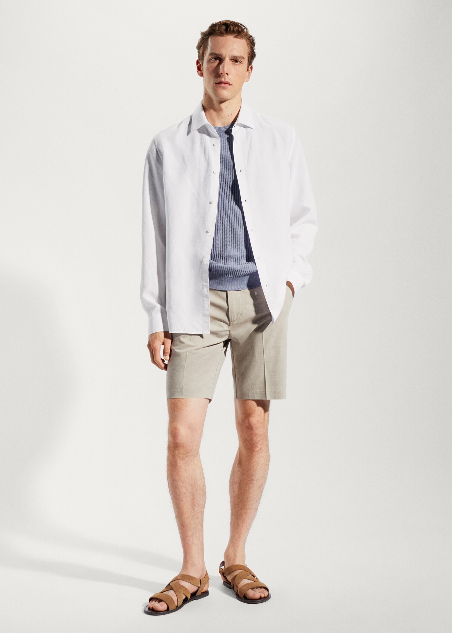Chemise légère Tencel-lin - Plan général