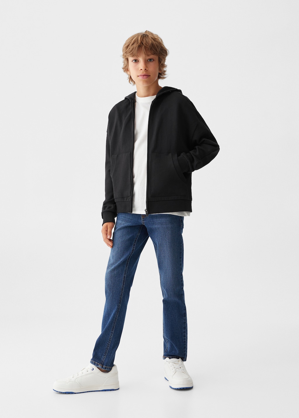 Zipped hoodie - Kids | MANGO Georgia