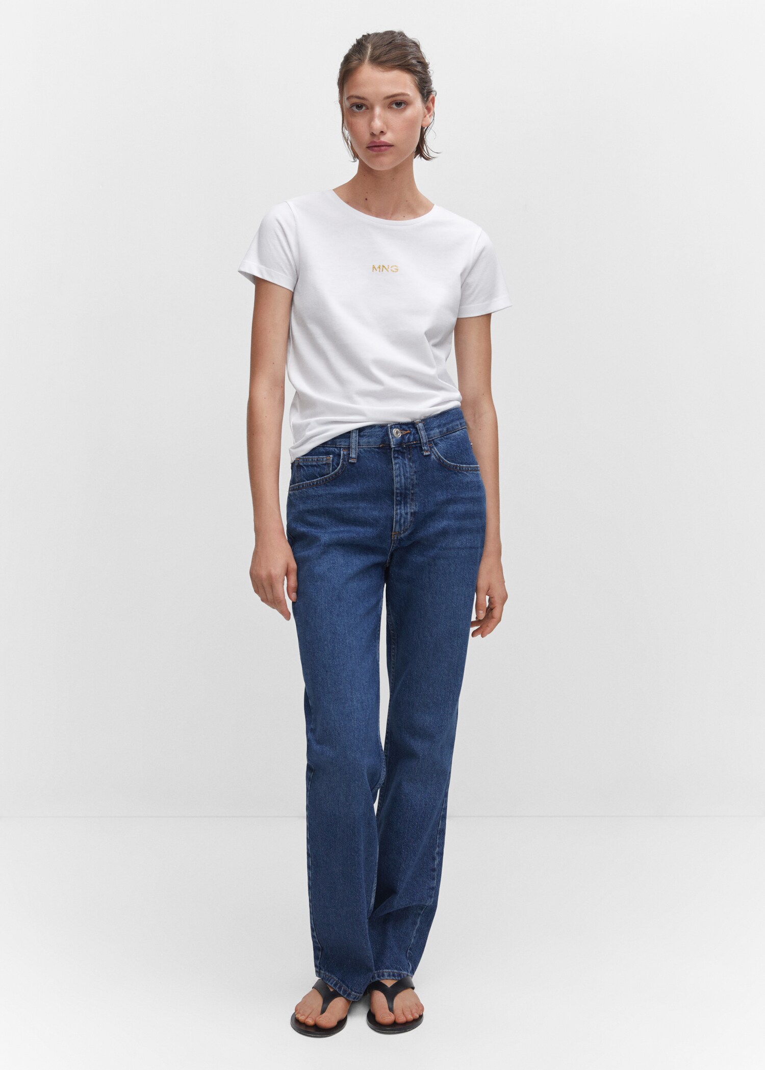 Metallic logo T-shirt - General plane