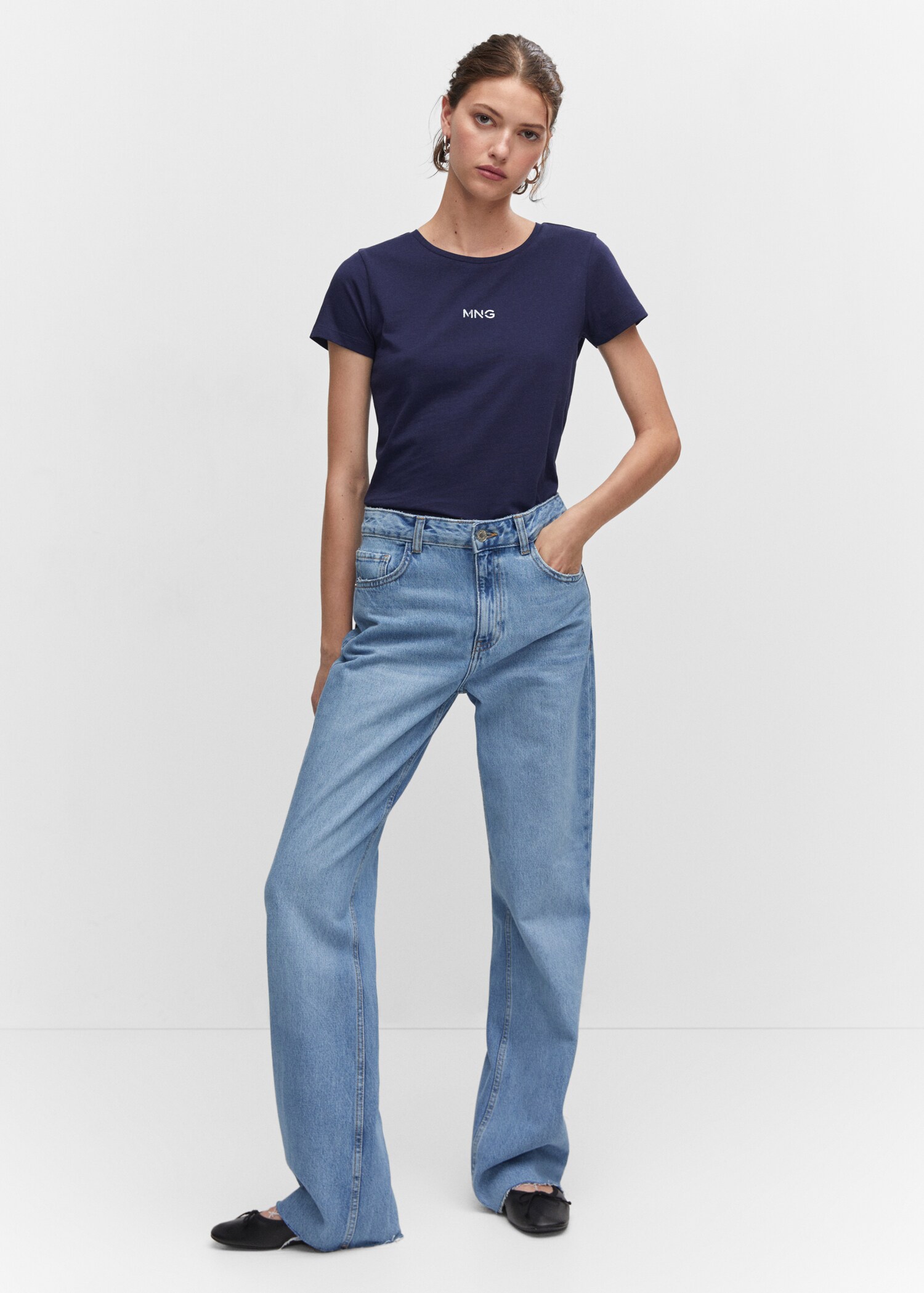 Metallic logo T-shirt - General plane