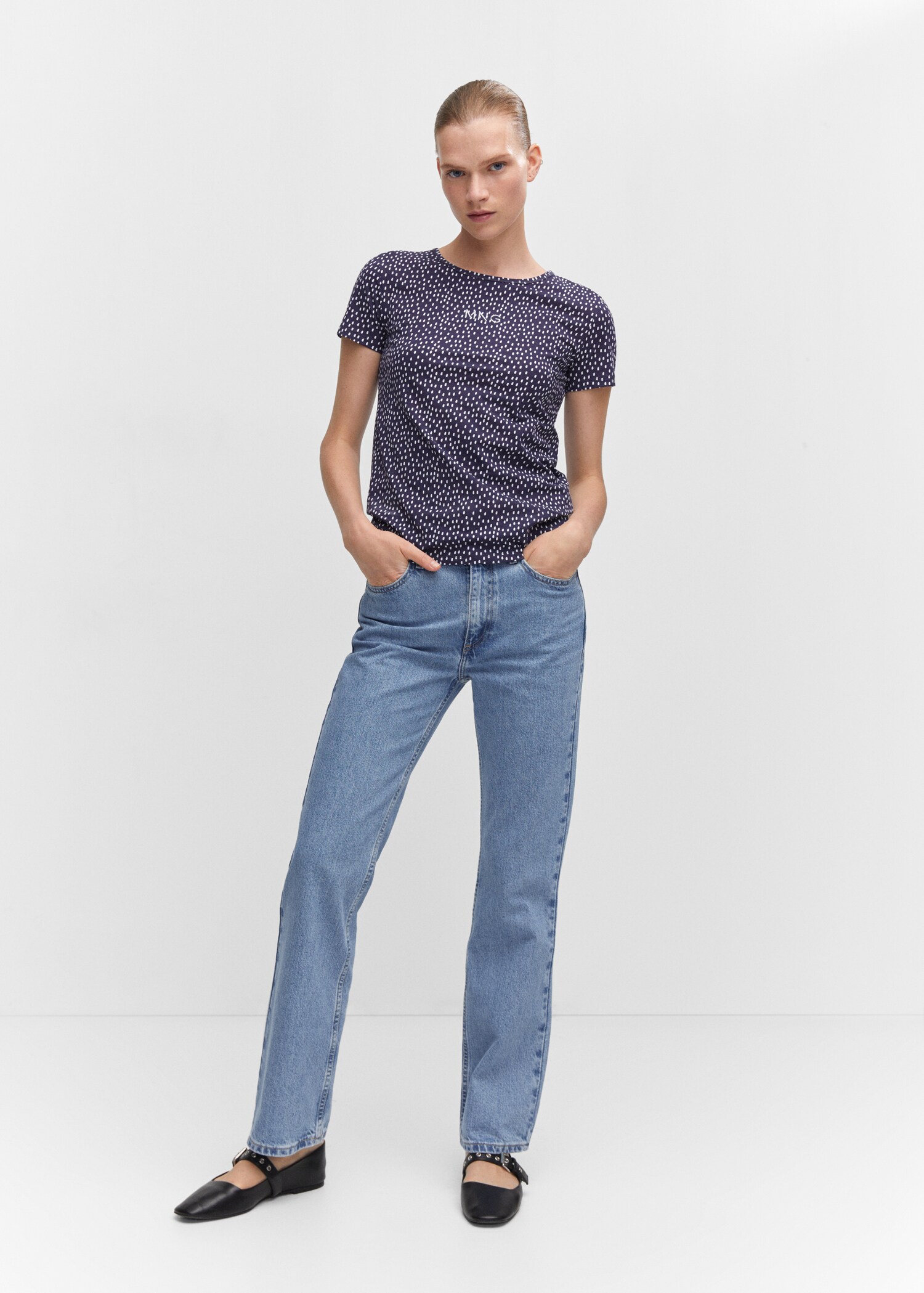 Embroidered logo print t-shirt - General plane