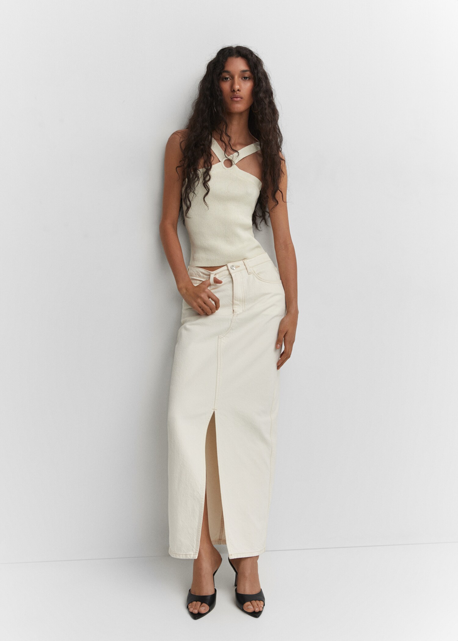 Heel non-structured sandals - General plane