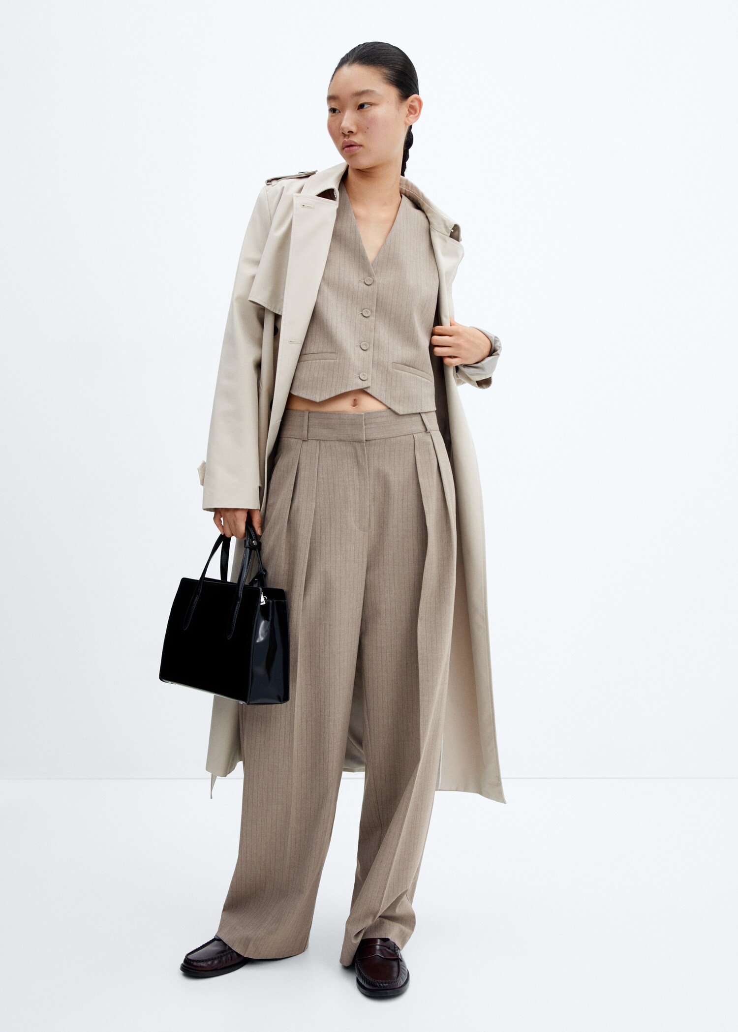 Saffiano-effect shopper bag - General plane