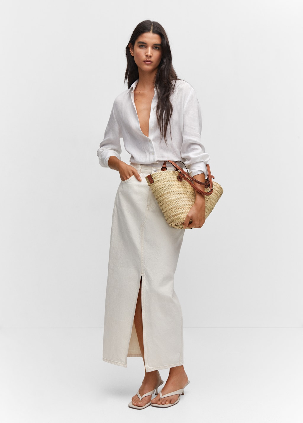 Petit sac cabas raphia